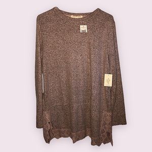 Cactus + Pearl Long Sleeve Grey Shirt